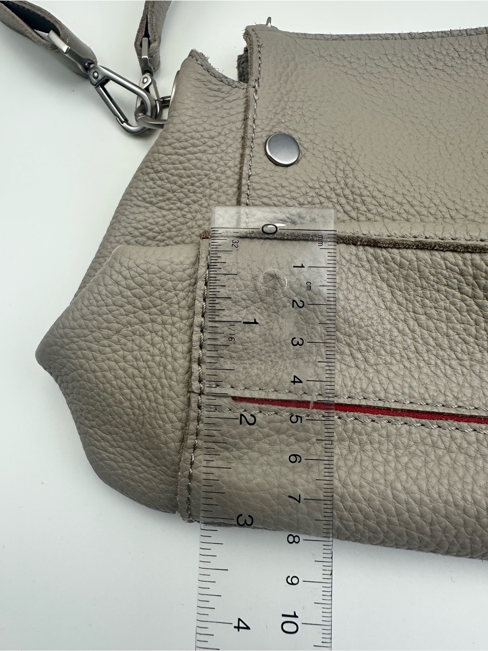 Hammitt Bryant Medium Pewter Pebble Leather Shoulder Bag Brushed Silver Hardware - Picture 6 of 12